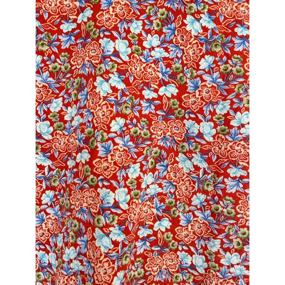 Vintage 70s Land N Sea Floral Button Up Collared Shirt Cotton Sz 34 S/M Retro - Picture 11 of 13